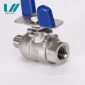 Standard thread butterfly handle mini ball valve